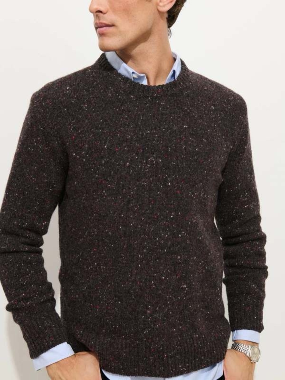 Alex Mill Donegal Merino Wool Alpaca Crewneck Sweater NWT Pinot Noir Medium